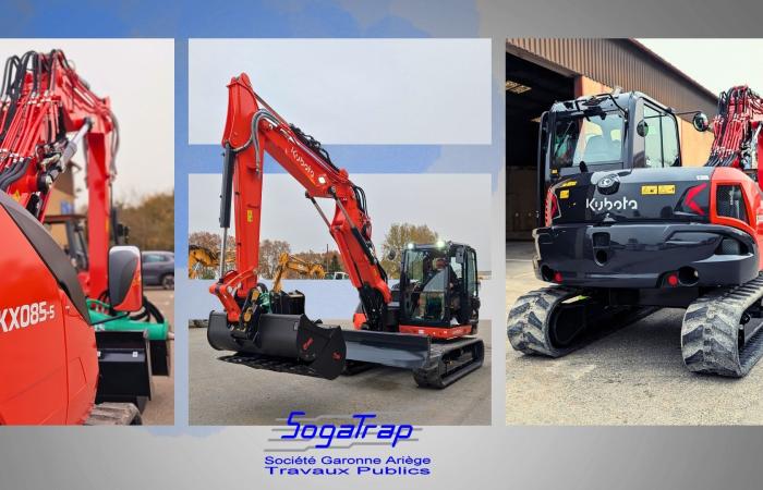 Nouvelle pelle KUBOTA chez SOGATRAP
